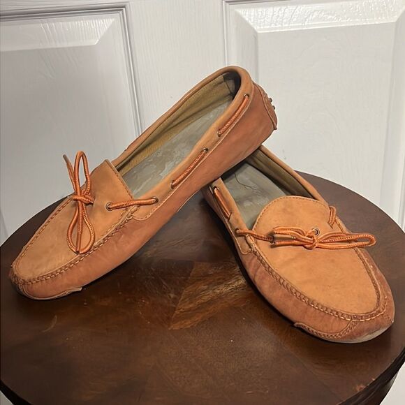 🔥🔥 COLE HAAN Peach Slip On Loafers in Fair/Good Condition - Men Sz 12 - Picture 5 of 8